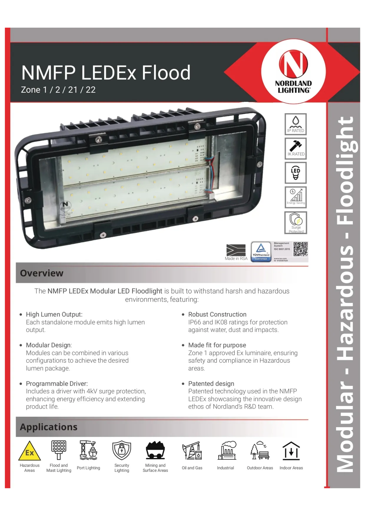 NL54  Nordland NMFP LEDEx Zone 1 Modular Flood
