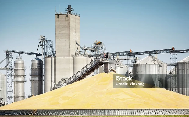 Grain storage warehouses lighting