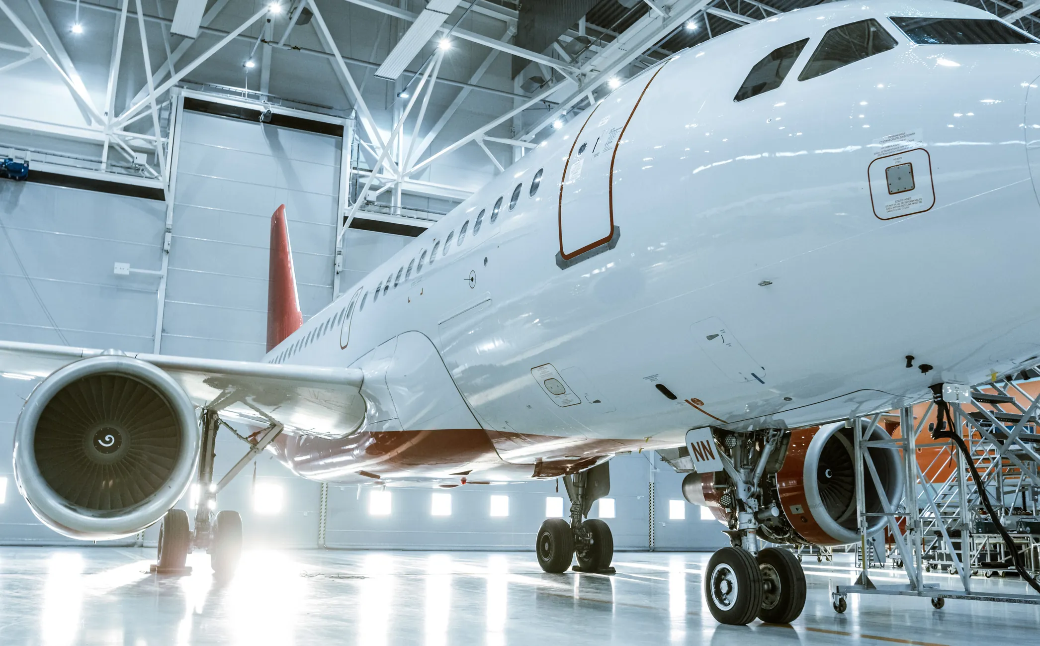 large aircraft hanger lighting