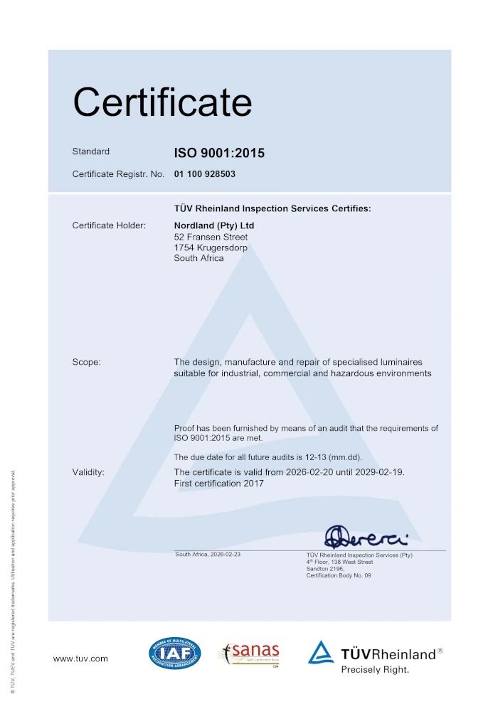 iso 9001 2026 certificate